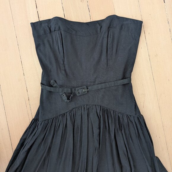 Maeve for Anthropologie black strapless dress - Picture 2 of 14